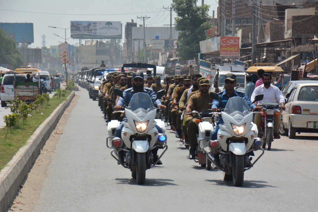 Punjab police flag march