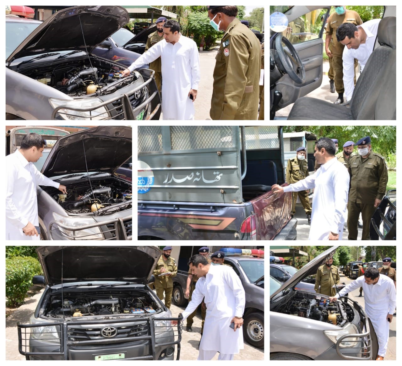 Faisalabad police vehicles