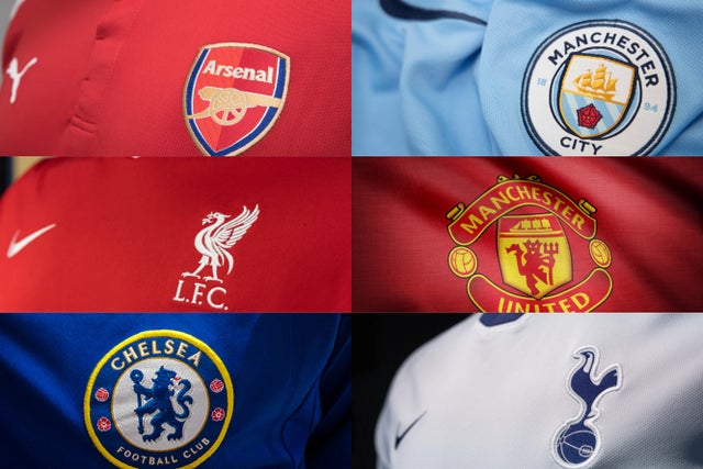 Six premier League teams