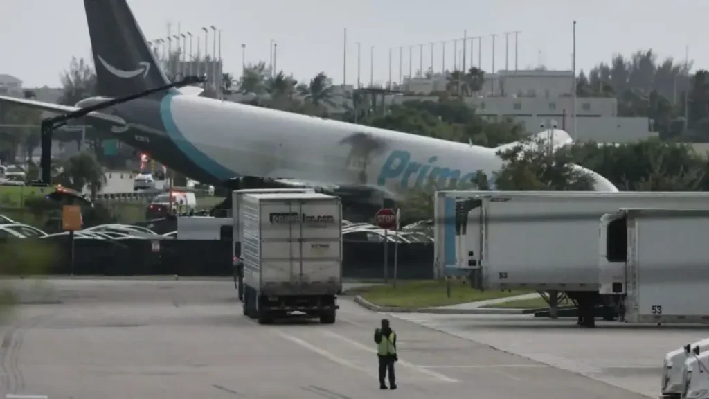 At least 5 killed after Amazon cargo plane crashes at Miami Airport