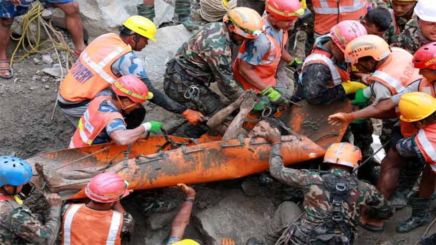 How two men survived nine days inside Nepal flood tunnel Nepal Flood