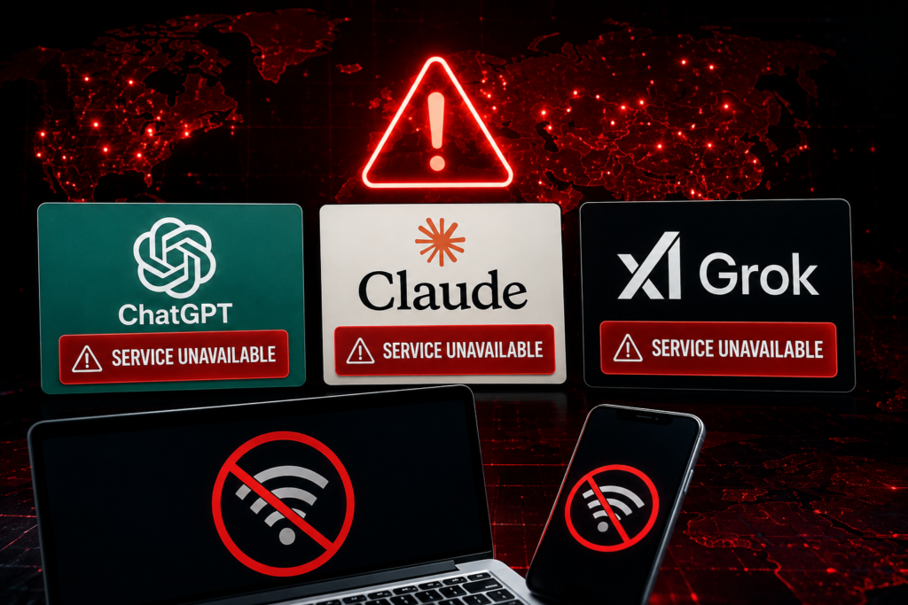 AI blackout leaves a cautionary tale for users