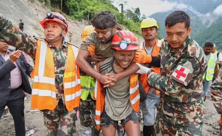 Two workers rescued from Nepal tunnel 9 days after deadly floods