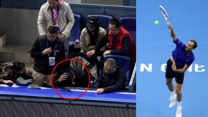 China Open semi: Russian tennis player disqualified after hitting ball into crowd Russian Tennis